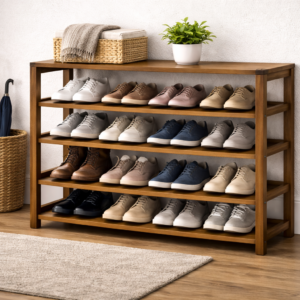 Shoe Rack Multi-Tier Shoe Storage Rack Height: 36 inches | Weight: 20 kg