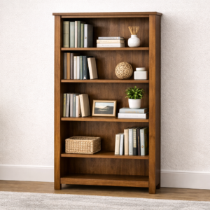 Bookshelf 5-Shelf Storage Bookcase Height: 72 inches | Weight: 40 kg