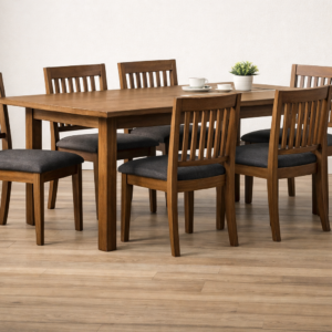 Oakwood Dining Table Solid Wood 6-Seater Dining Table Height: 30 inches | Weight: 70 kg